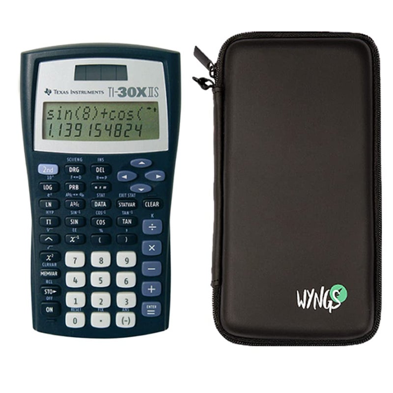 TEXAS INSTRUMENTS TI 30 XIIS Technical Scientific Calculator WYNGS Protective Case Black - Image 2
