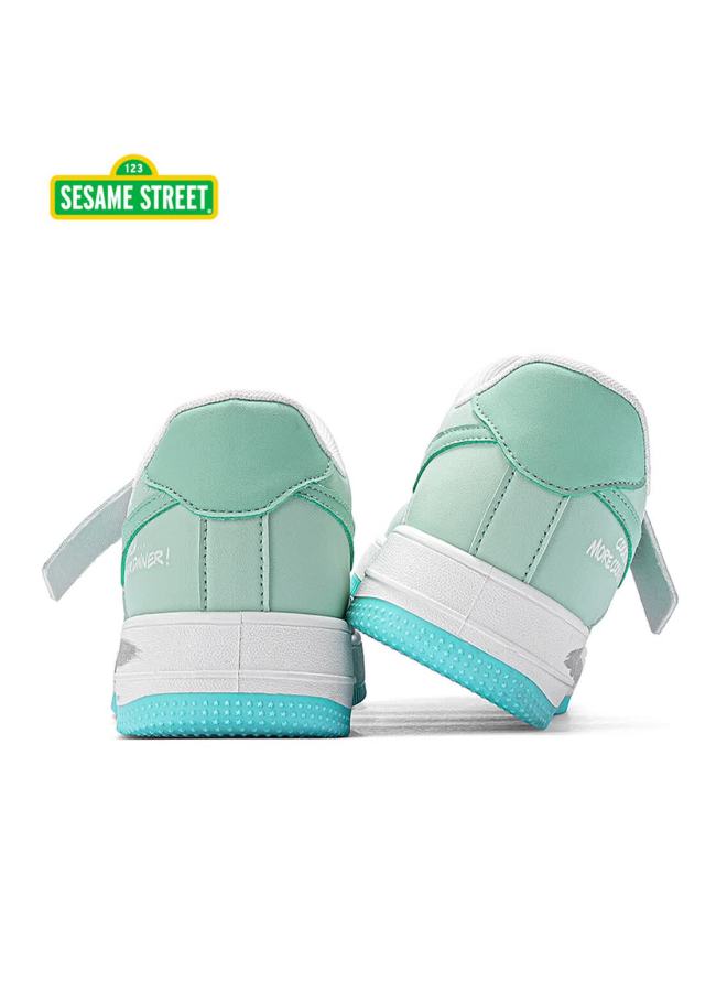 Sesame Street Uni Trendy Sneakers Casual White Graffiti Couple Flat Shoes Cheese White Green Size 40 - Image 5