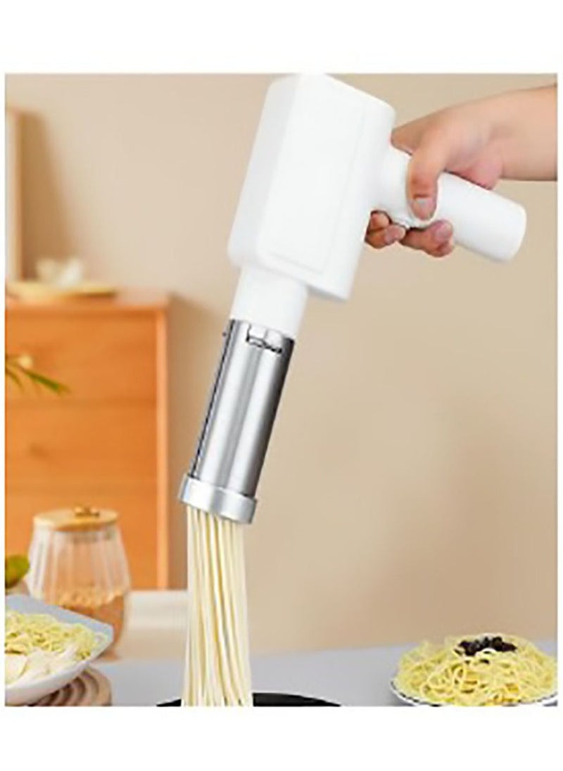 Beauenty Electric Pasta Maker, Electric Noodle Maker, High Efficiency Handheld Press Pasta Machine with 6 Moulds, Premium Materials, Portable Automatic Pasta Maker Machine for Home Use  - Image 1