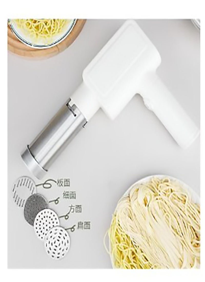 Beauenty Electric Pasta Maker, Electric Noodle Maker, High Efficiency Handheld Press Pasta Machine with 6 Moulds, Premium Materials, Portable Automatic Pasta Maker Machine for Home Use  - Image 3