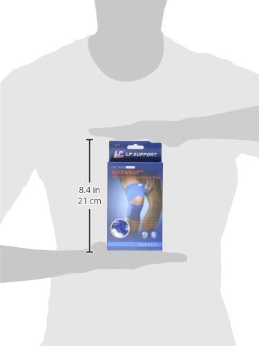 LP SUPPORT LP Calf Hamstring Knee or Thigh Max Wrap Support Wrap Designed to Aid Prevention Treatment and Rehabilitation of Injury Blue One Size - Image 3