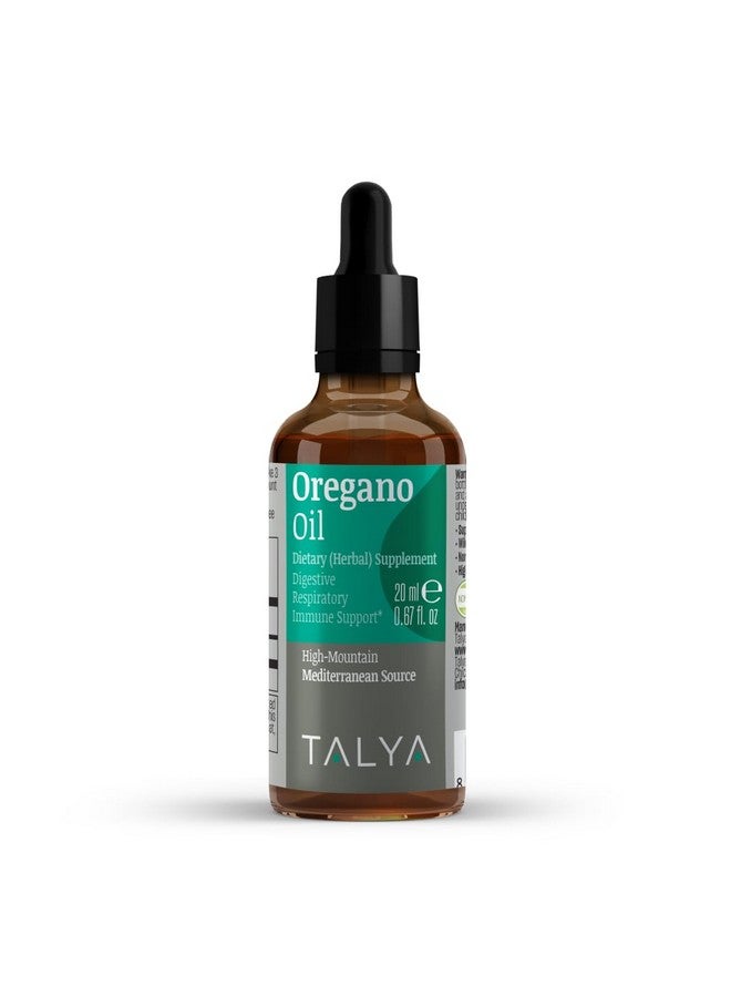 TALYA Oregano Oil 0.67 fl.oz | Oil of Oregano Liquid | Immune Support, High Carvacrol, Digestive Health | Non-GMO | Vegan | Mediterranean Oregano - Image 1