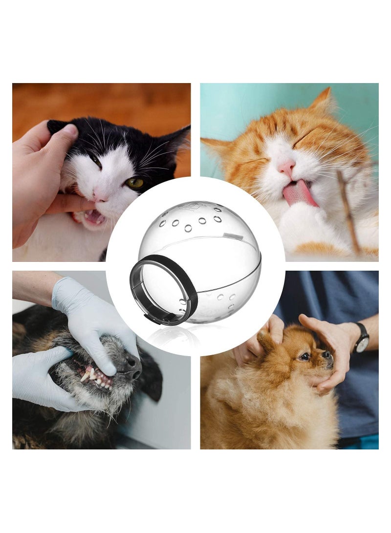 Altheqa Breathable Cat Space Hood Helmet Prevent Biting Pet Grooming Cover Muzzle for Cats Bath small - Image 3