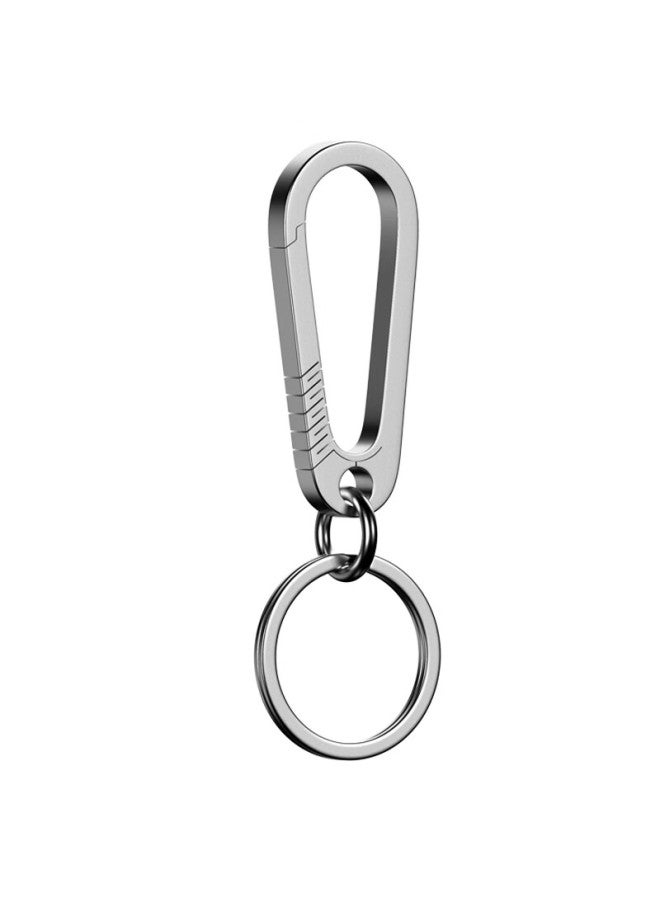 Laben Titanium Alloy Car Keychain, Men's Pendant, Key Ring, Waist Hanging Ring, Personalized Creative Keychain - Image 5