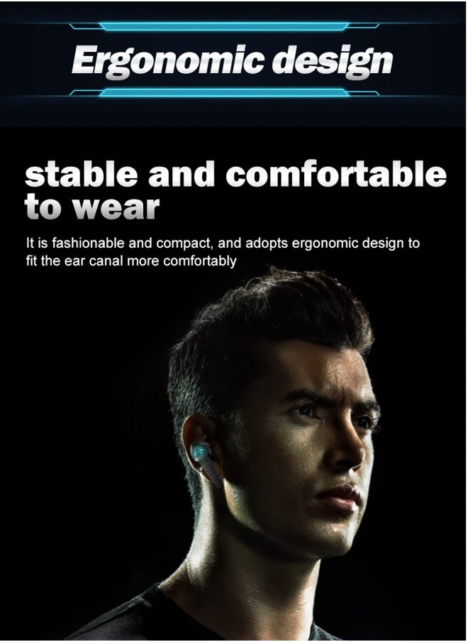 Generic - New P36 TWS Gaming Bluetooth Headset Gaming Headset with Breathing Light Bluetooth Music Headset wireless earbuds true wireless compatible apple Suitable for Android and other systems bluetooth 5 true - Image 1