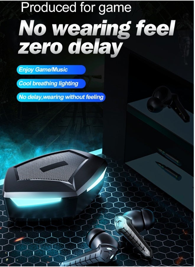 Generic - New P36 TWS Gaming Bluetooth Headset Gaming Headset with Breathing Light Bluetooth Music Headset wireless earbuds true wireless compatible apple Suitable for Android and other systems bluetooth 5 true - Image 1