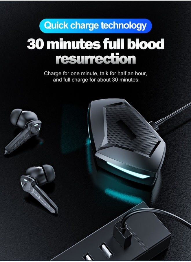 Generic - New P36 TWS Gaming Bluetooth Headset Gaming Headset with Breathing Light Bluetooth Music Headset wireless earbuds true wireless compatible apple Suitable for Android and other systems bluetooth 5 true - Image 1