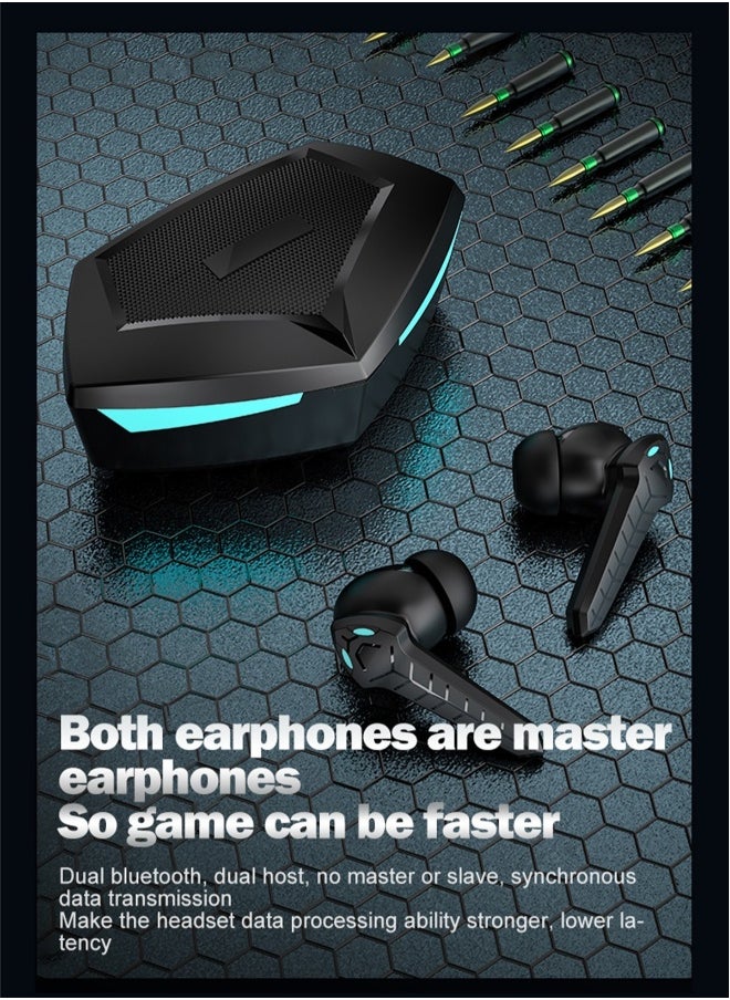 Generic - New P36 TWS Gaming Bluetooth Headset Gaming Headset with Breathing Light Bluetooth Music Headset wireless earbuds true wireless compatible apple Suitable for Android and other systems bluetooth 5 true - Image 1