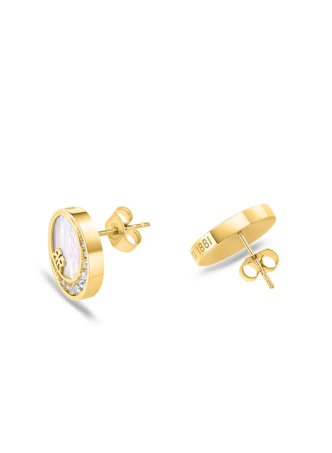 شيروتي 1881 Ladies Earring Gold Classic and Refined Gold Earrings for Women