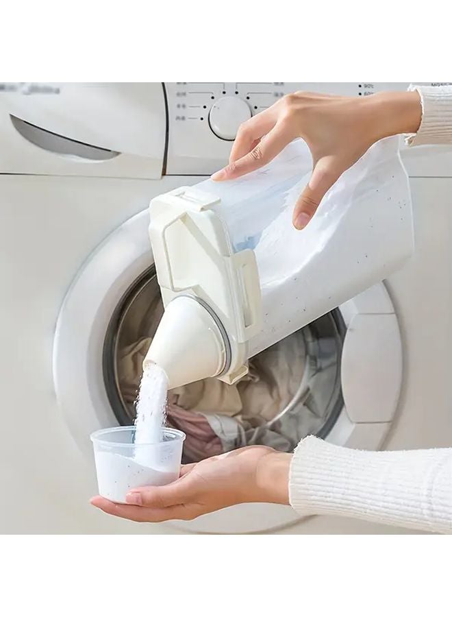 Large Capacity 3000ML Laundry Powder Storage Box With Measuring Cup - Image 3