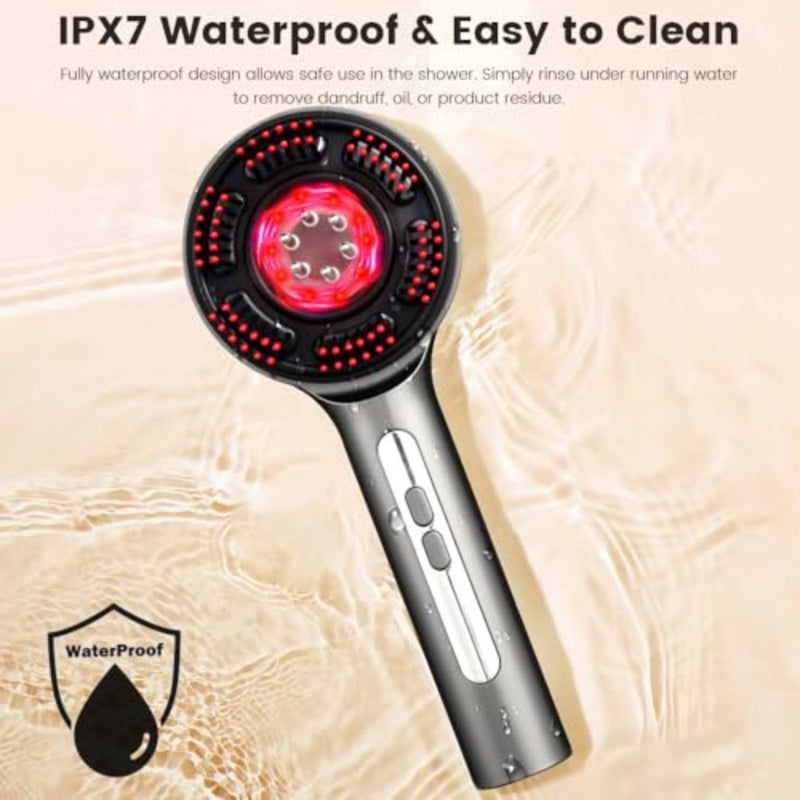 3-in-1 Electric Scalp Massager with Five-Level Massage Kneading, Oil Application, IPX7 Waterproof, Rechargeable for Men and Women - Image 5