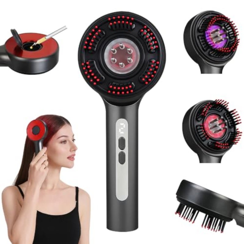 3-in-1 Electric Scalp Massager with Five-Level Massage Kneading, Oil Application, IPX7 Waterproof, Rechargeable for Men and Women - Image 1