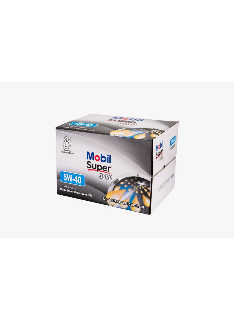 Mobil Super High Performance 5W-40 Fully Synthetic Engine Oil – 12X1L - Image 2
