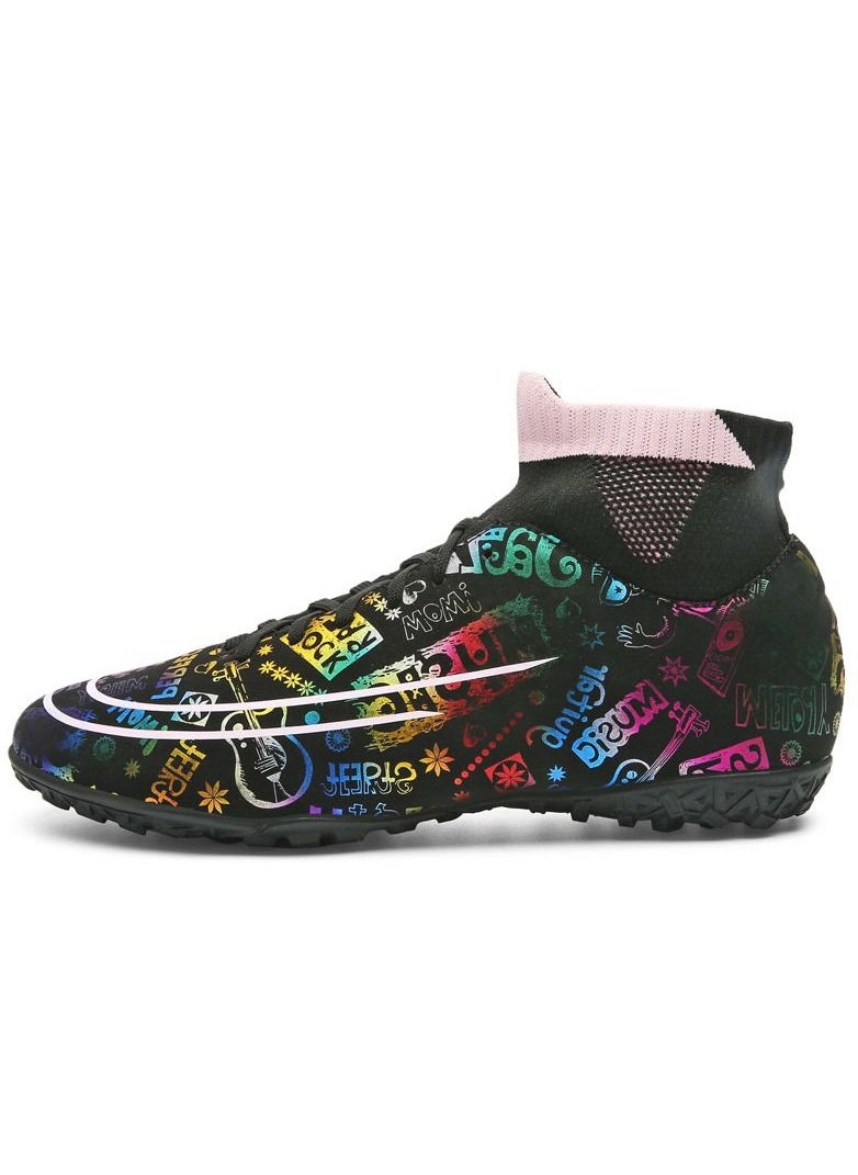 KUYING New High Top Football Training Shoes 