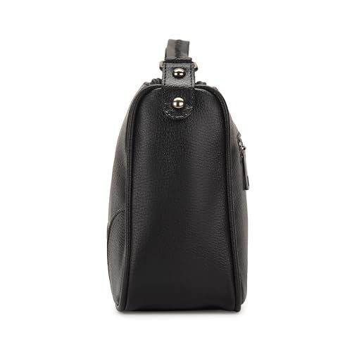K London Women's Artificial PU Leather Sling Bag for Women - Girls Travel Crossbody Bags with Adjustable Strap - Ladies Shoulder Purse Stylish Handbag(2208_Black) - Image 5