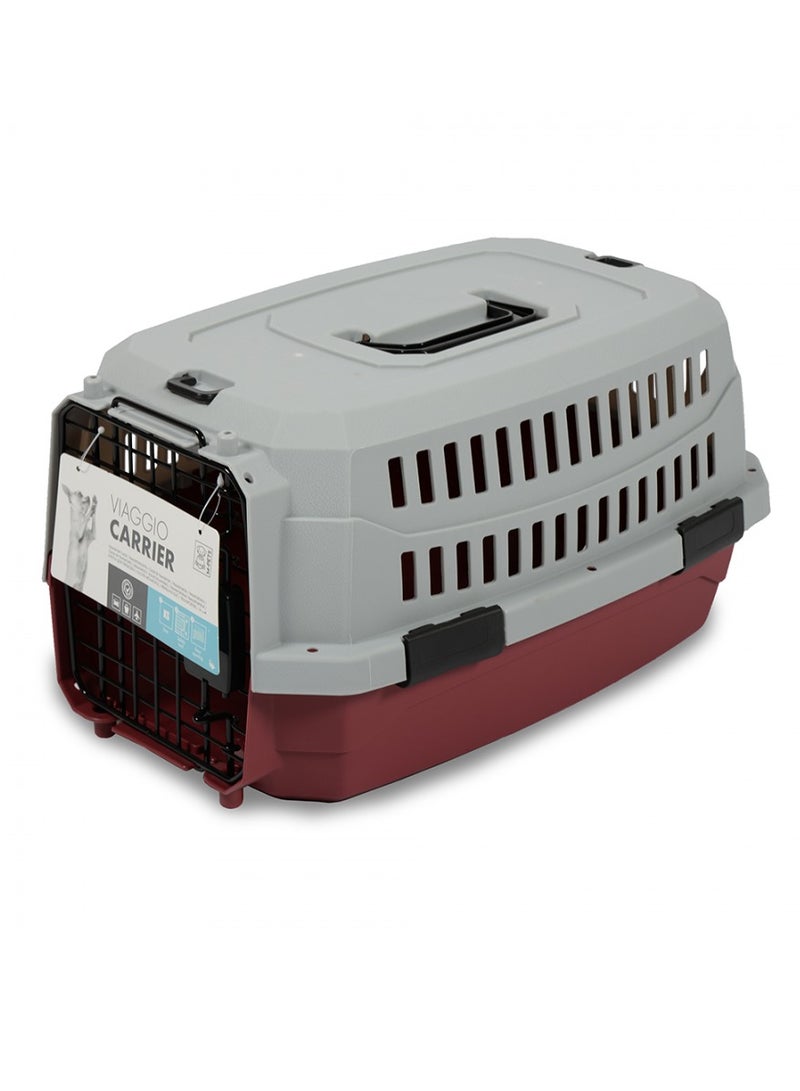 M-Pet Viaggio Carrier - Red/Gray - M