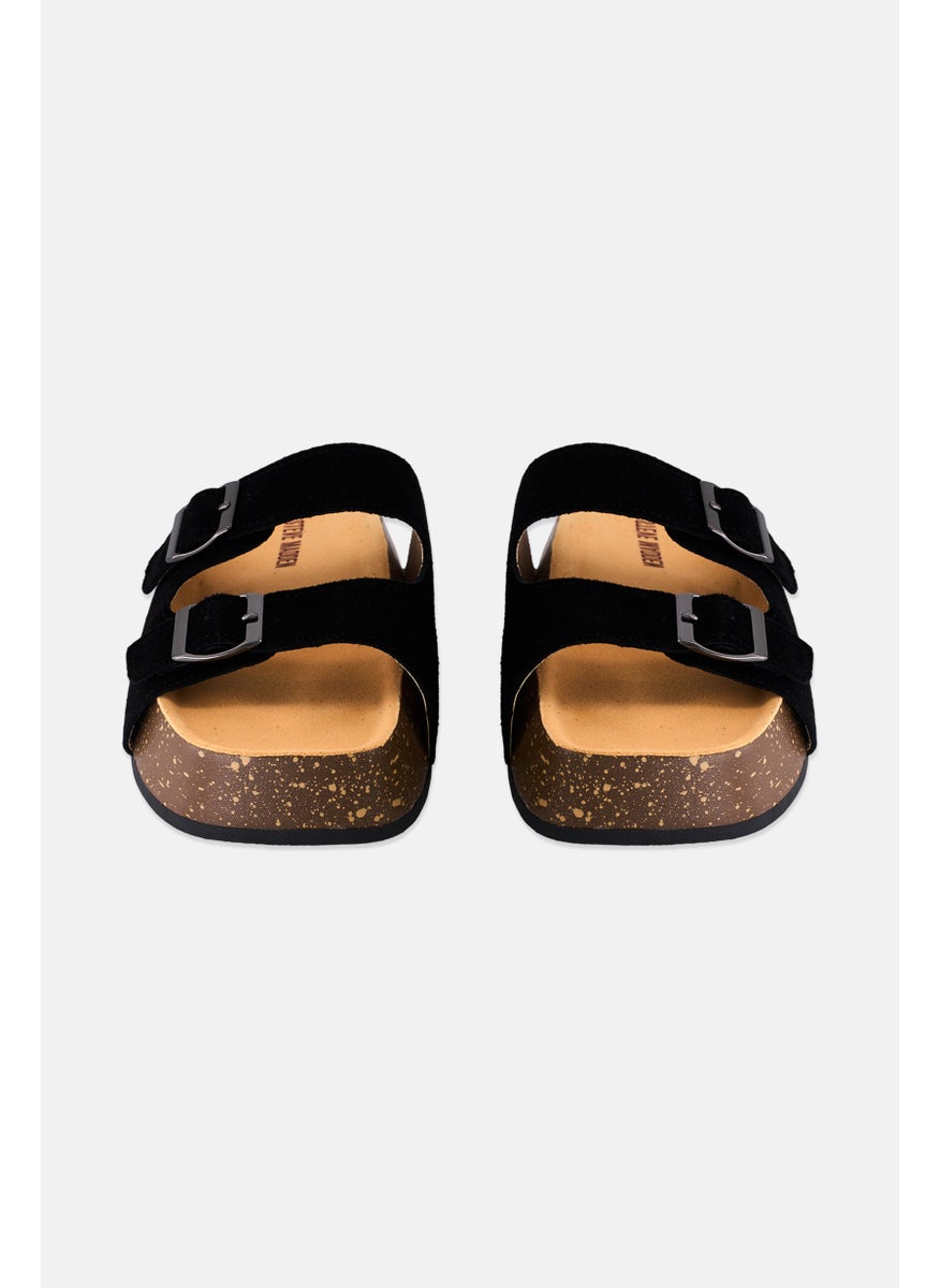 STEVE MADDEN - Women Graydon Slip On Sandals, Black - Image 1