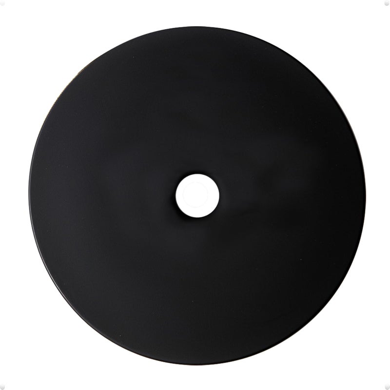 trust4care 4-Pack Matte Black Thick Backplate for Cabinet Knobs, 2-1/3" Round Rosette Plate for Bifold Closet Doors, Large Escutcheon Back Plates Washers Sheets for Door Pulls & Handles - Image 1