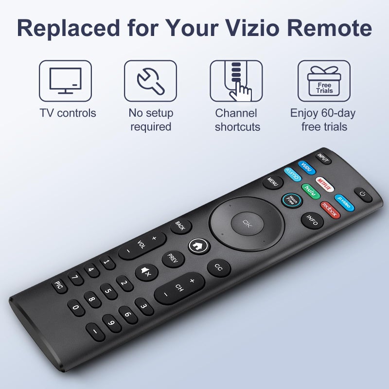 Angrox for VIZIO Smart TV Remote Replacement, Universal for VIZIO Remote Control XRT140ã€Pack of 2ã€‘ - Image 4
