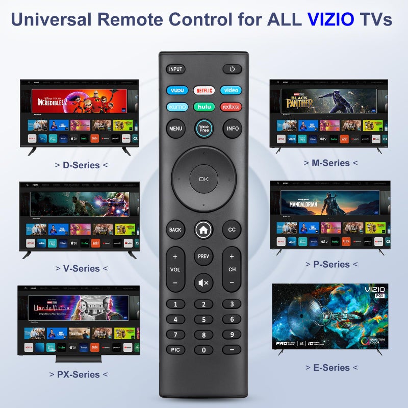 Angrox for VIZIO Smart TV Remote Replacement, Universal for VIZIO Remote Control XRT140ã€Pack of 2ã€‘ - Image 3