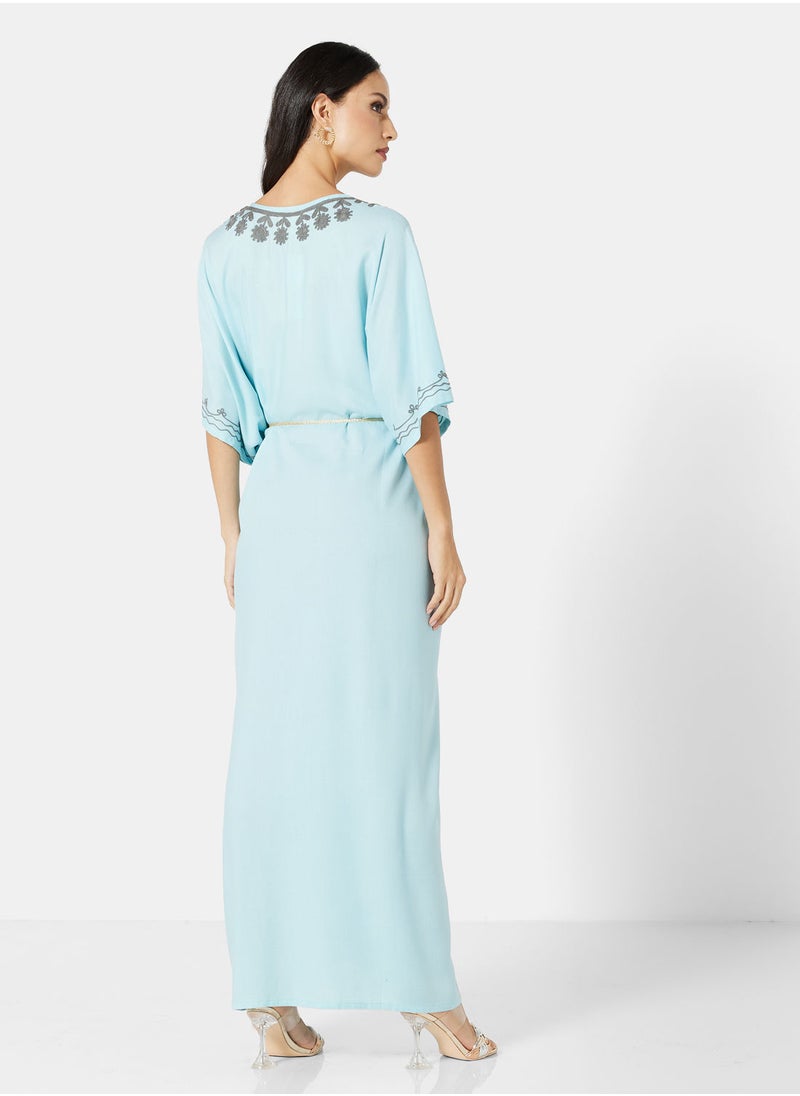 ARABIAN CLOSET EMBROIDERED KAFTAN  - Image 2