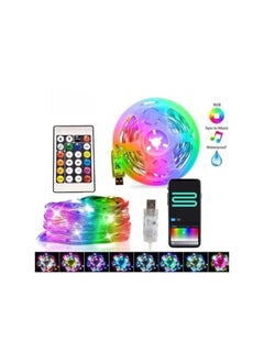Generic RGB Multi Color LED Strip Light with Remote 5M - For decoration and Ramadan adornment.  - Image 1
