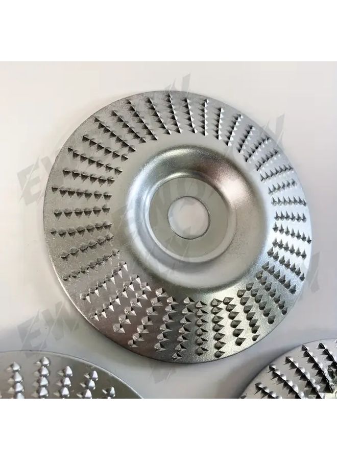 Silvery 3 Inch Wood Carving Disc Set High Speed Steel Grinding Wheel - Image 5