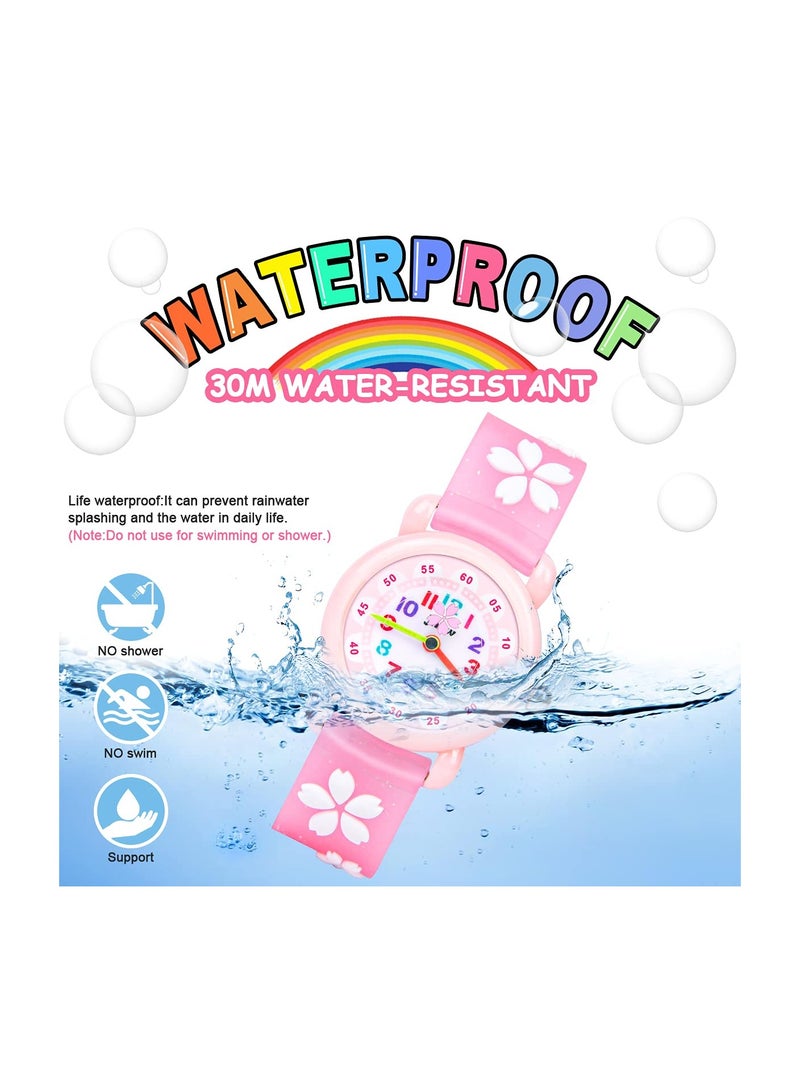 SYOSI Kids Watch, Girls Watch Waterproof 3D Cute Cartoon Toy Silicone Band Wristwatch Childrens Watches Gift for Girls Boys Age 3-11 Years Old - Image 5