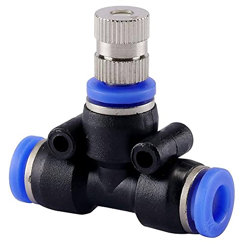 APPSTER 6mm Atomization Brass Fogger Nozzles with Tee Connector for Misting Fogging Spray Sprinkler Cooling Sprayer Automatic Irrigation Cooling Kit - 1pcs set - Image 1