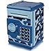 Yoego Kids Money Bank Electronic Piggy Banks Great Gift Toy for Kids Children Auto Scroll Paper Money Saving Box Password Coin BankPerfect Toy Gifts for Boys Girls Blue Camo - Image 4