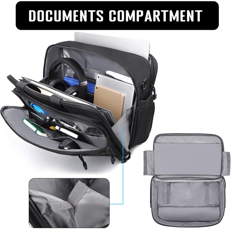 DEYACE Tactical Messenger Laptop Bag Large Military Briefcase 17.3 Inch Computer Work Office Bag for Men YKK-Zippers - Image 5