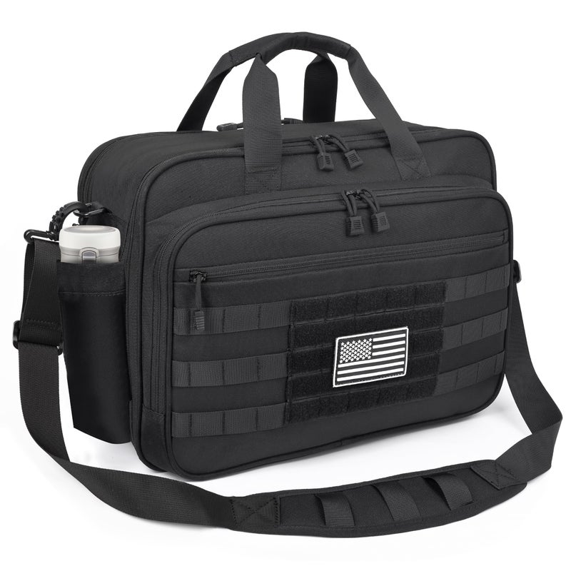 DEYACE Tactical Messenger Laptop Bag Large Military Briefcase 17.3 Inch Computer Work Office Bag for Men YKK-Zippers - Image 1