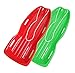 Slippery Racer Downhill Xtreme Flexible Adults and Kids Plastic Toboggan Snow Sled for up to 2 Riders with Pull Rope and Handles REDGreen 2 Pack - Image 3
