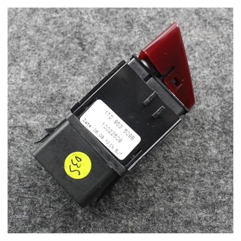 Wivplex Dark Red Hazard Alarm Warning Flash Switch Button - Image 5