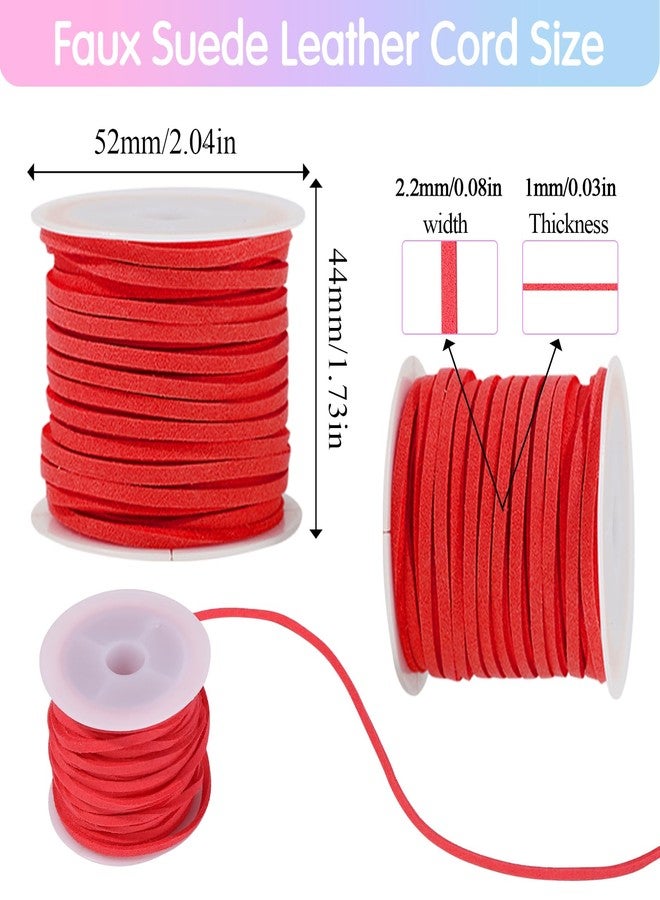 Candygirl Suede Cord Faux Leather,25 Rolls Flat Suede Leather String for Necklaces, Bracelets, Beading,Jewelry Making, Tassels, Dream Catchers and DIY Crafts - Image 3