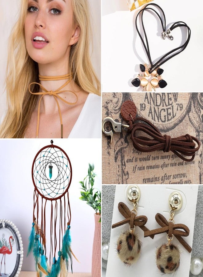 Candygirl Suede Cord Faux Leather,25 Rolls Flat Suede Leather String for Necklaces, Bracelets, Beading,Jewelry Making, Tassels, Dream Catchers and DIY Crafts - Image 5