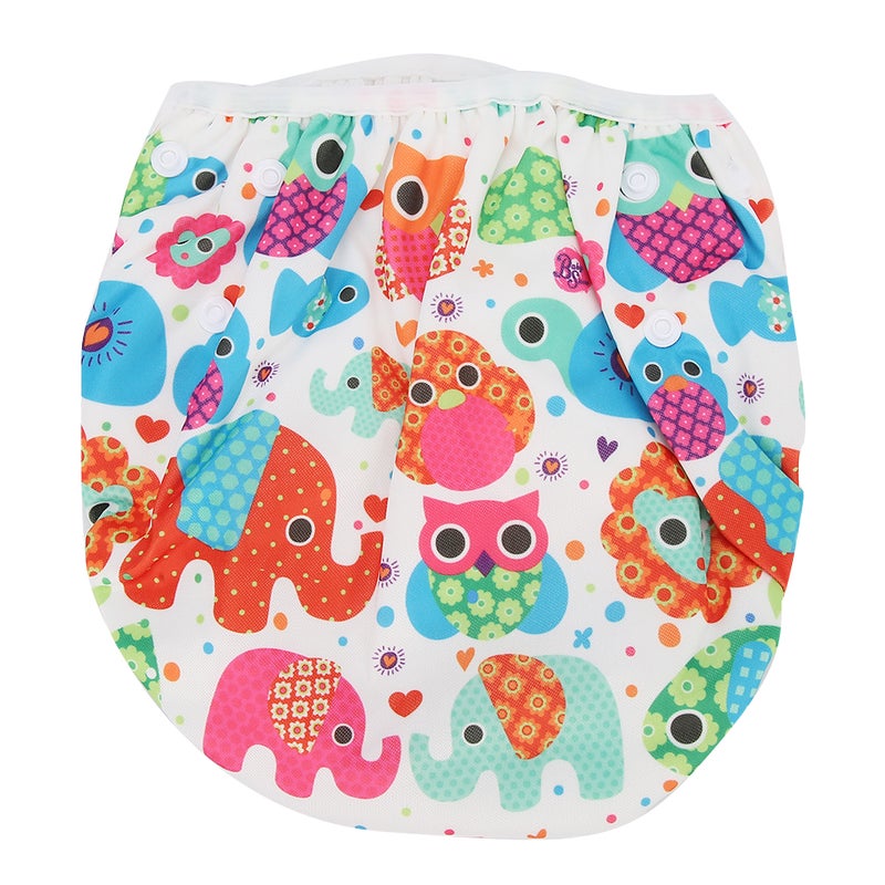Baby Swimming Diaper Cartoon Floral Pattern Washable Waterproof Unisex Baby Diaper XLD20 - Image 5