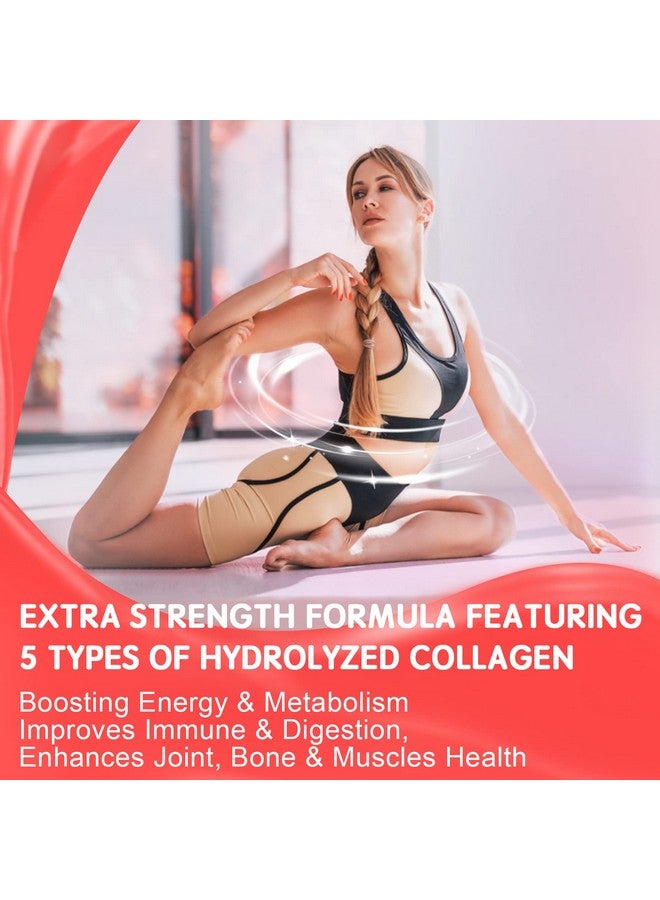 EnvyDeal Sugarfree Hydrolyzed Collagen Peptide Filled Gummiesextra Strength 1500Mg Protein Type Iiiiiivx With 5000Mcg Biotin Vitamin C A E D3 B6 B12 For Immune Digestion Skin Hair Nails Energy Bone Joint - Image 5