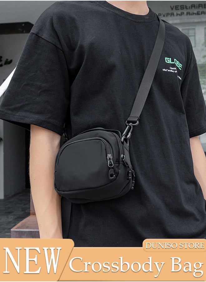 DUNISO Crossbody Bag for Men and Women Waterproof Sling Bag Travel Passport Wallet Bag for Cell Phone, Small Side Shoulder Bag Multipurpose Daypack for Men  - Image 1