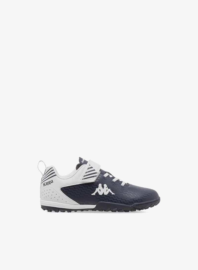 Kappa Boys' Logo Print Football Shoes with Hook and Loop Closure