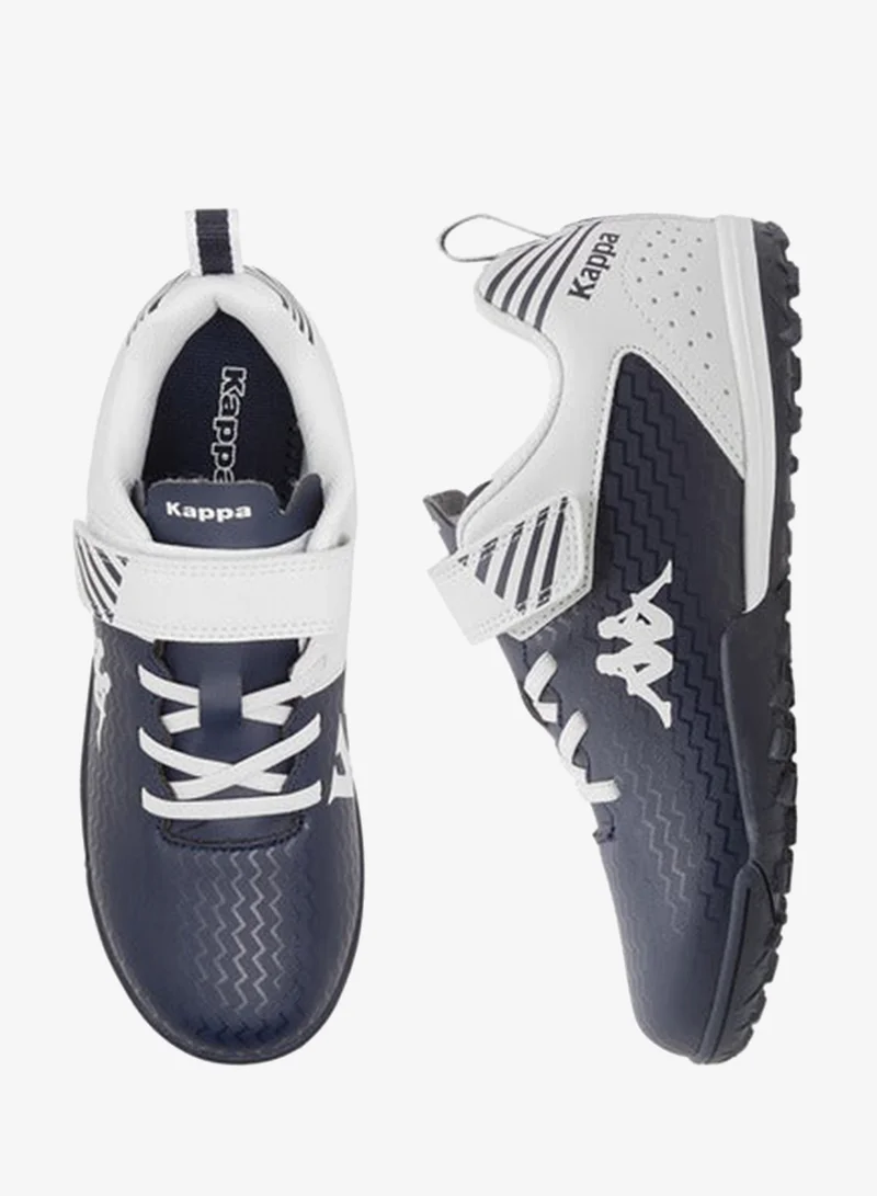 Kappa Boys' Logo Print Football Shoes with Hook and Loop Closure