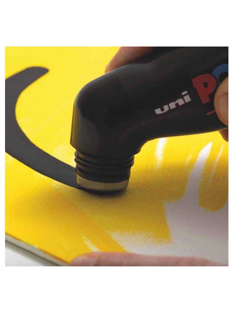 Posca MOPR PCM-22 Multi Surface Permanent Paint Marker, XXL Round Tip 3-19 mm, Box of 8 Assorted - Image 5
