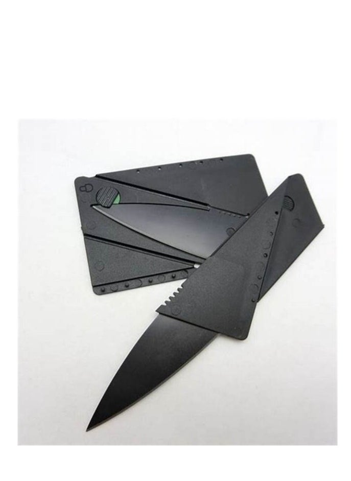 Generic Credit card folding fruit Knife Black 8.6 CM  - Image 2