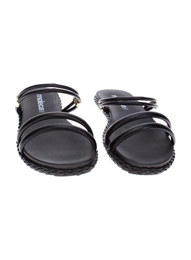 MOLECA Embellished Open Toe Flat Sandals - Image 2