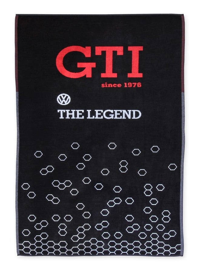 BRISA VW Collection - Volkswagen Beach Bath Sauna Towel in GTI Design (GTI The Legend/Black) - Image 1