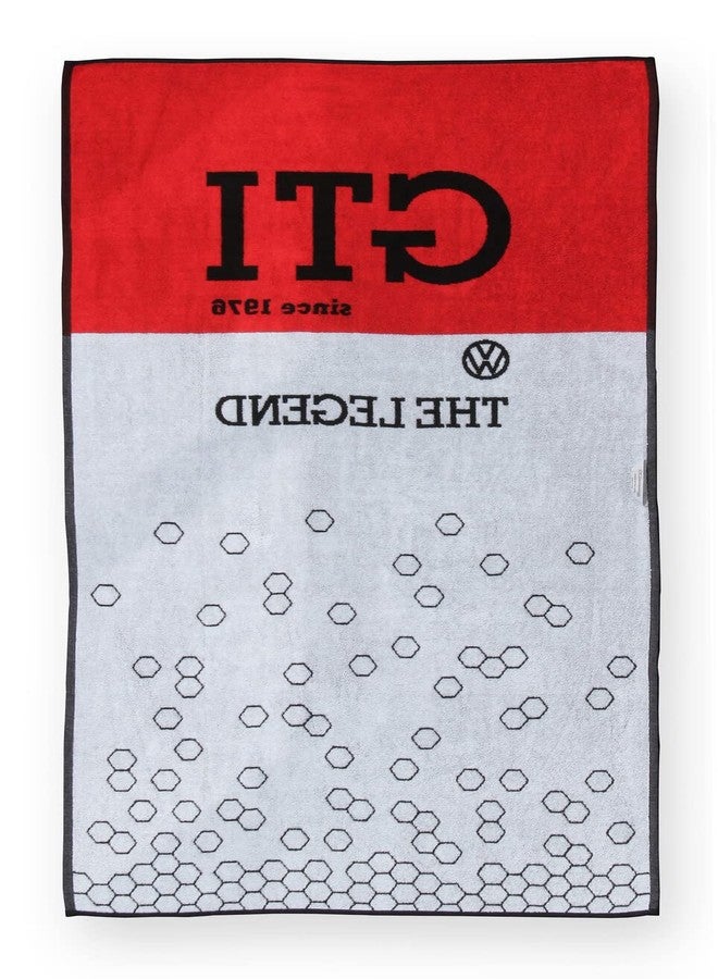 BRISA VW Collection - Volkswagen Beach Bath Sauna Towel in GTI Design (GTI The Legend/Black) - Image 3
