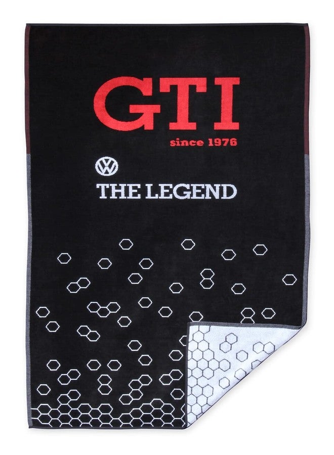 BRISA VW Collection - Volkswagen Beach Bath Sauna Towel in GTI Design (GTI The Legend/Black) - Image 2