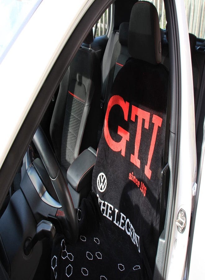 BRISA VW Collection - Volkswagen Beach Bath Sauna Towel in GTI Design (GTI The Legend/Black) - Image 4