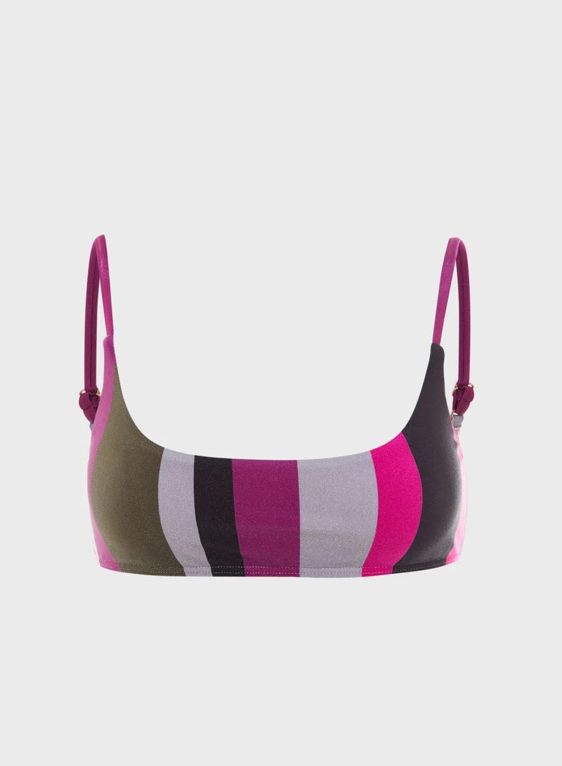 Ted Baker Striped Bikini Top