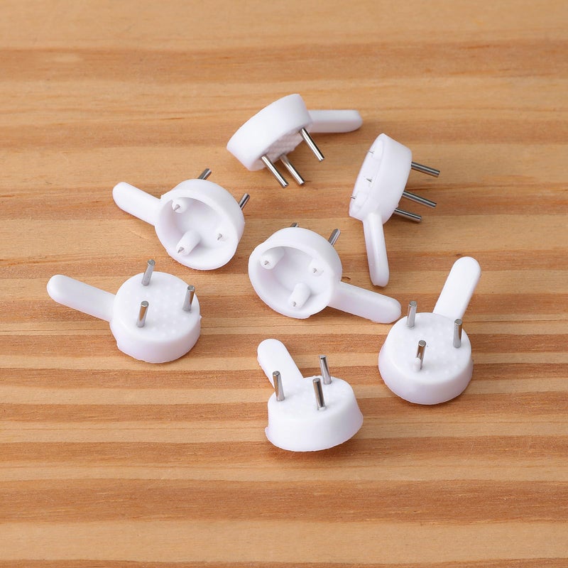 Trinkrittey 50 PCS Non-Mark Hook Plastic Non-Trace Wall Picture Hooks Hardwall Hanger Photo Frame Traceless Hook Invisible Concrete Nail Hard Wall Hook for Concrete Wall, Hardwall and Drywall - Image 4